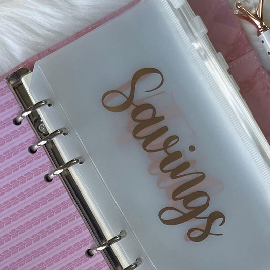 Pink A6 Marble Budget Binder exclusively available at Budgeting Basics Trinidad and Tobago