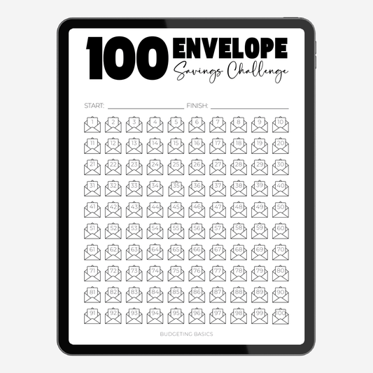100 Envelope Savings Challenge | Printable