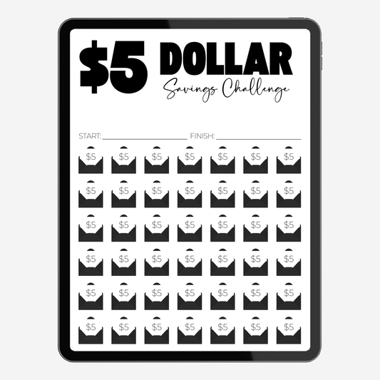 Denomination Savings Challenge | Printable