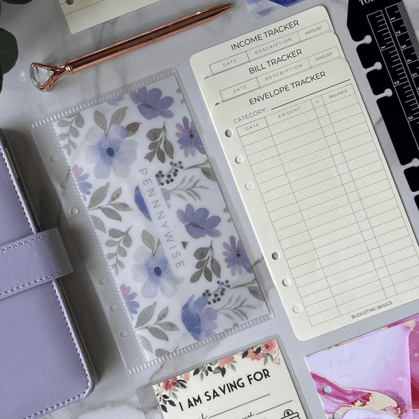 Budget Binder | with Floral Vellum Insert