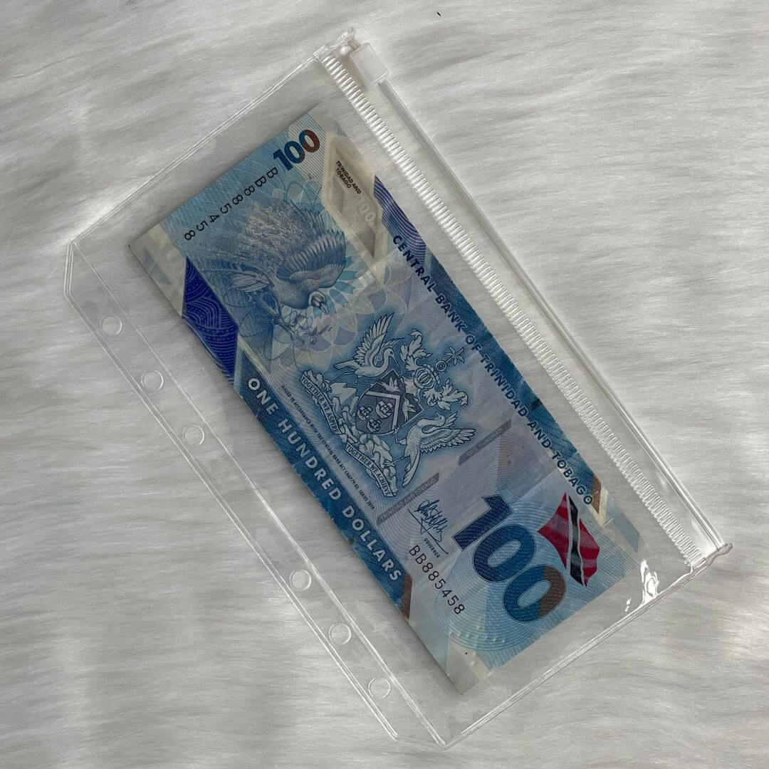 A6 Cash Envelope with Zipper