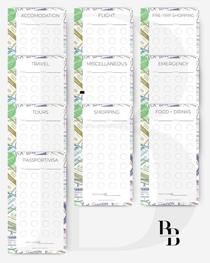 Travel Savings Challenge Binder