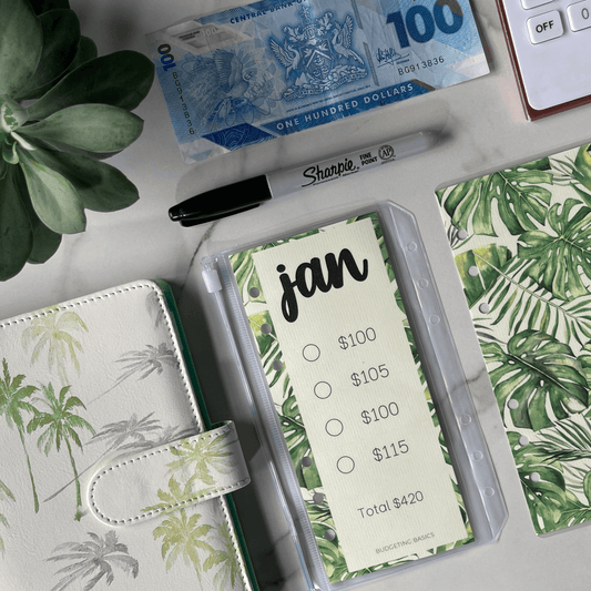Monthly Savings Binder | Tropical