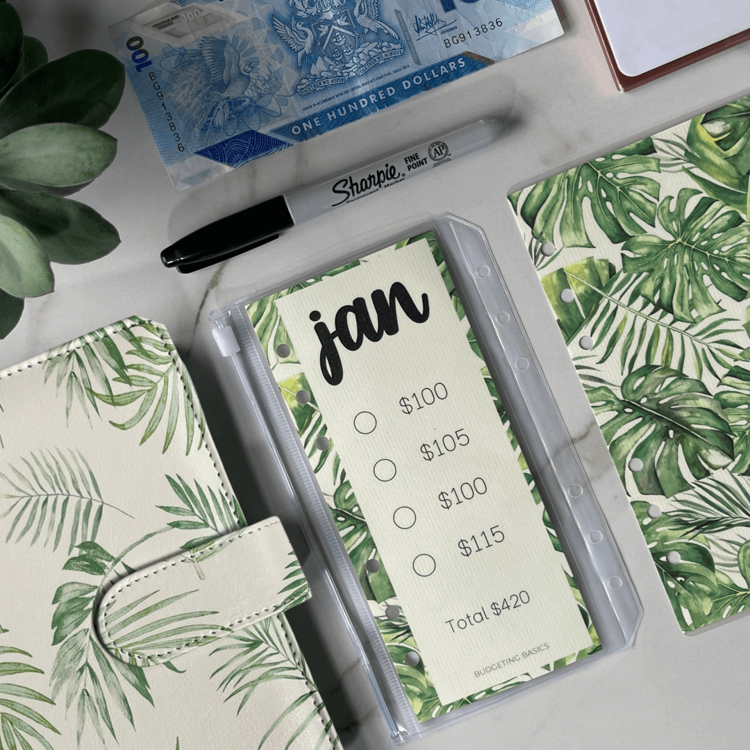 Monthly Savings Binder | Tropical