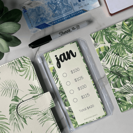 Monthly Savings Binder | Tropical
