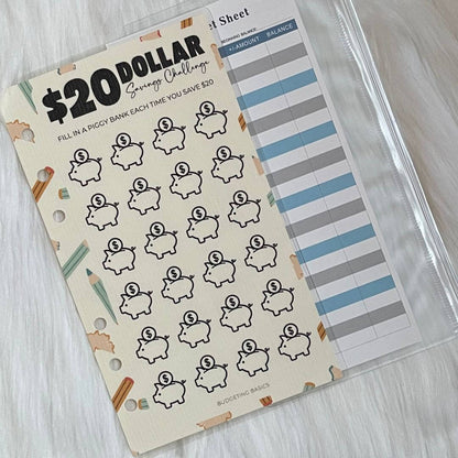 Savings Challenge Binder | Boys Ages 5 -12