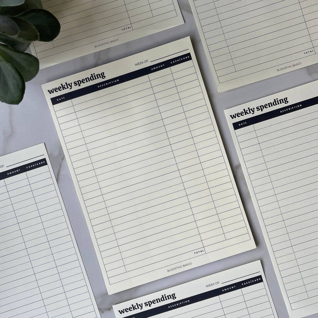Weekly Spending | Notepad – Budgeting Basics
